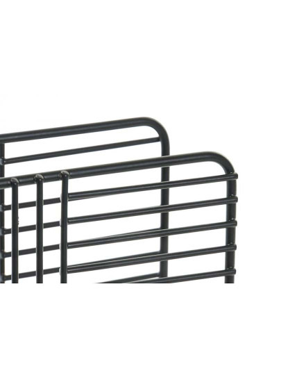 imagem de Porta-guardanapos DKD Home Decor Rede Preto Metal 15,5 x 6,5 x 11,5 cm3