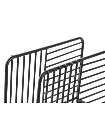 imagem de Porta-guardanapos DKD Home Decor Rede Preto Metal 15,5 x 6,5 x 11,5 cm2