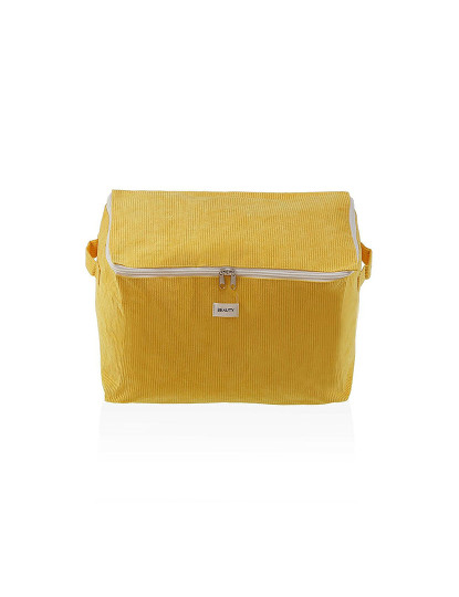 imagem de Caixa Arrumação Versa Corduroy 38 x 26 x 26 cm Amarelo1