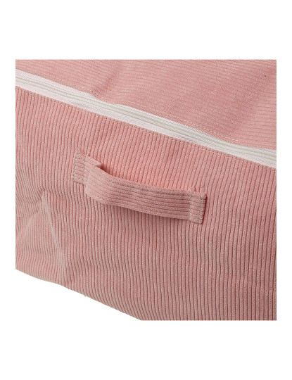 imagem de Caixa Arrumação Versa Corduroy 38 x 26 x 26 cm Cor de Rosa3