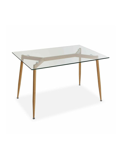 imagem de Mesa Versa Rebecka 80 x 75 x 120 cm Transparente (80 x 75 x 120 cm)1