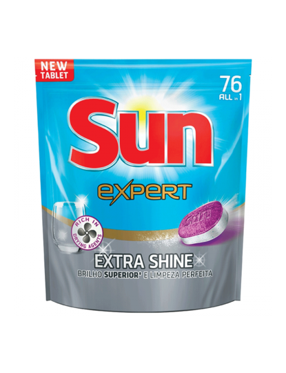imagem de SUN  All in One Expert Extra Shine 76 Pastilhas1