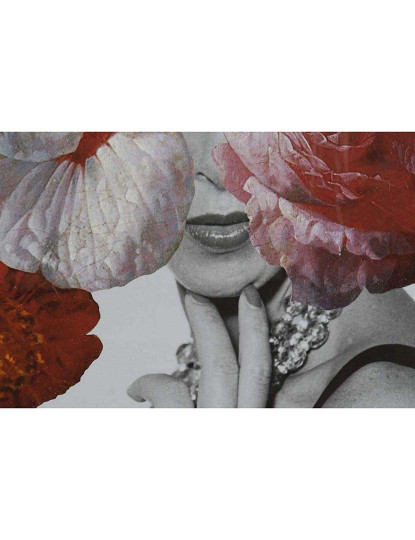imagem de Quadro Tela Vidro Mulher Multicor 4