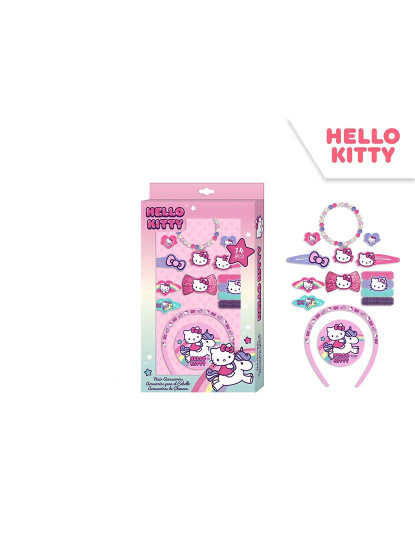 imagem de Caixa 14 Acessórios Cabelo E Bijuteria Hello Kitty1