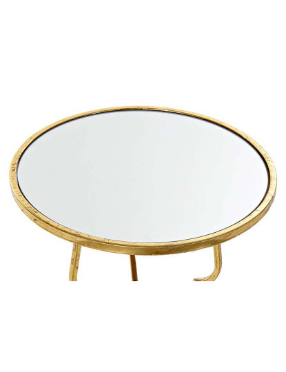 imagem de Mesa De Apoio Metal Espelho Dourado 2