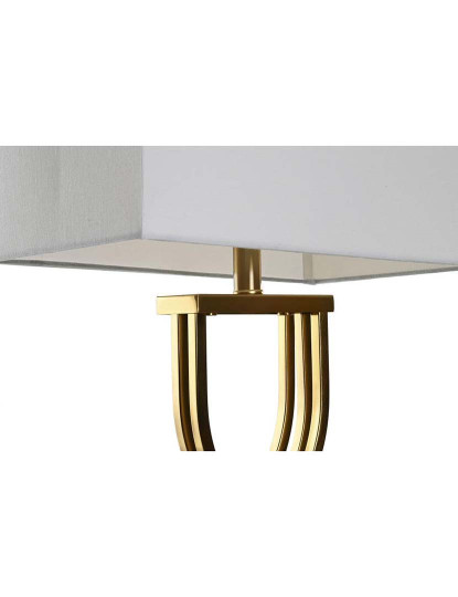 imagem de Candeeiro Mesa Metal Mármore Dourado 3