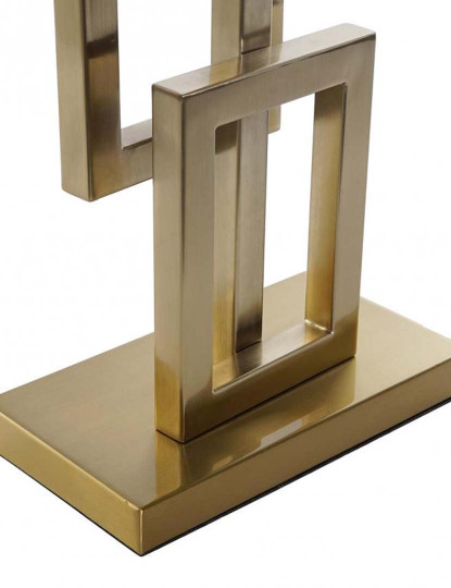 imagem de Candeeiro Mesa Metal 38X23X78 Dourado 5