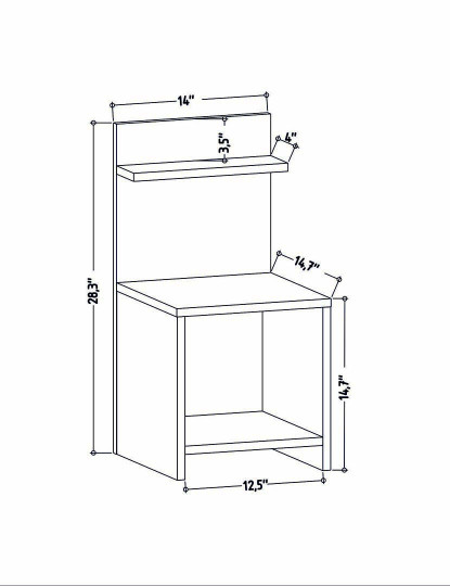 imagem de Mesa Cabeceira Ullman Oak Oak6