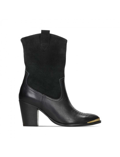 imagem de Botas Senhora West Mid Preto Combi Lea1