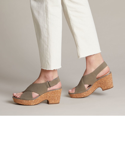 imagem de Sandálias Clarks Maritsa Lara Senhora Casual Sage Nubuck7