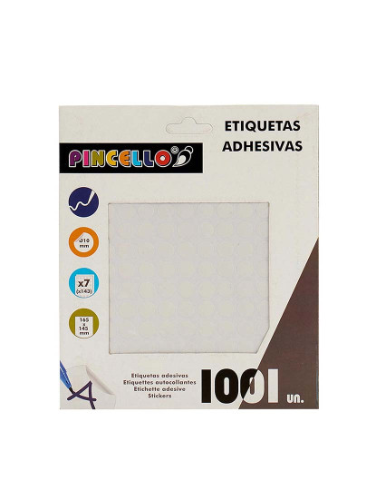 imagem de 12 Packs De Etiquetas Adesivas Diam 10Mm 7 Páginas2