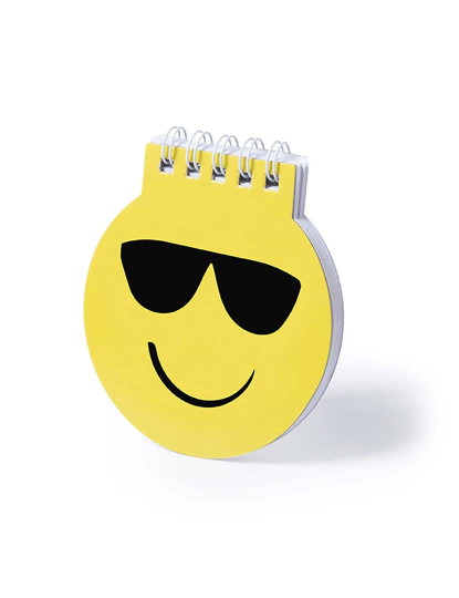 imagem de Caderno Design Emoji Com Óculos De Sol 40 Folhas Lisas 1