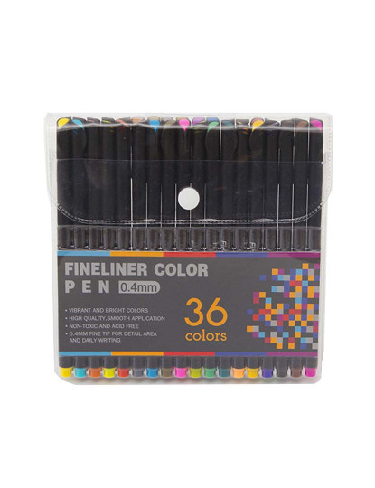 imagem de Conjunto 36 Rotuladores Cor Fineliner1