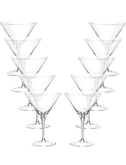 imagem de Conjunto de 10 copos de coquetel coleção de barware de cristal de 35 cl1