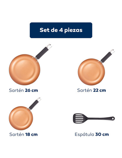 imagem de 5 unidades de bateria de aço inoxidável ø16ø18ø20 + conjunto de panelas ø18ø22ø26 + espátula com fenda san ignacio3