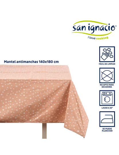 imagem de Toalha de mesa jacquard resistente a manchas 140x180cm coleção mon kinvara2