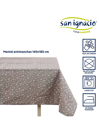 imagem de Toalha de mesa jacquard resistente a manchas 140x180cm coleção mon kinvara2