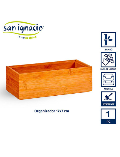 imagem de Organizador empilhável de bambu 15x7cm coleção Kinvara2