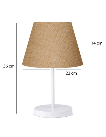 imagem de Candeeiro Mesa AYD-3120 Creme Branco3