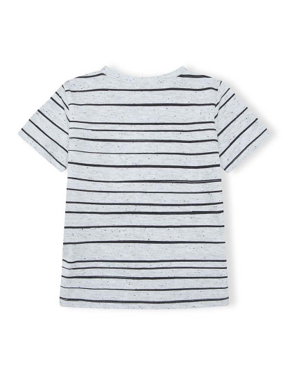 imagem de T-shirt algodão  cinza para menino com riscas de manga curta da coleção Play2
