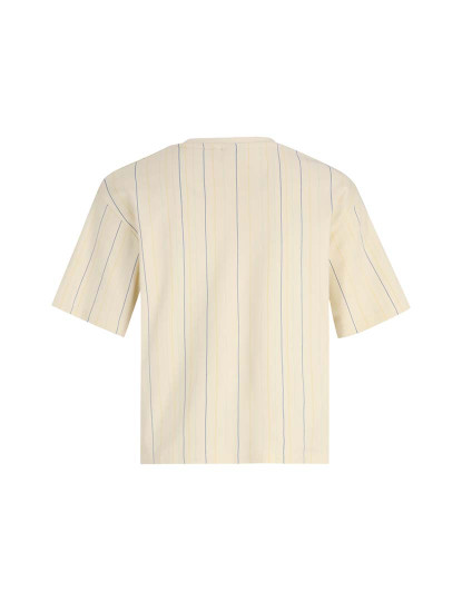 imagem de T-Shirt Senhora Antique Branco/Multicolor Irregular Striped2