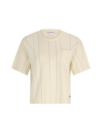 imagem de T-Shirt Senhora Antique Branco/Multicolor Irregular Striped1