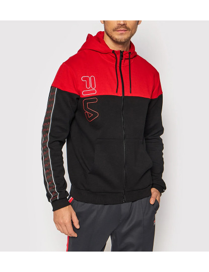 imagem de Sweatshirt Homem Preto e Vermelho1