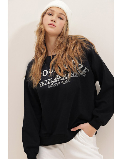 imagem de Sweatshirt Senhora Preto1