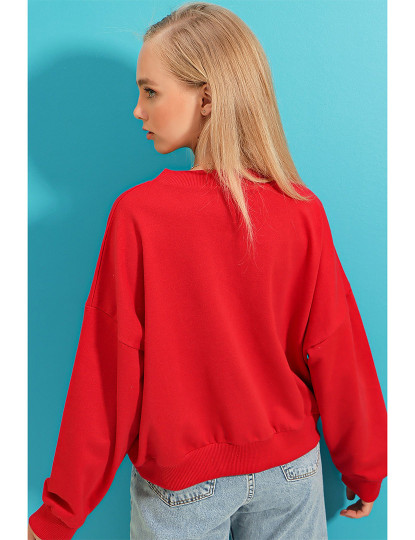 imagem de Sweatshirt Senhora Vermelho5