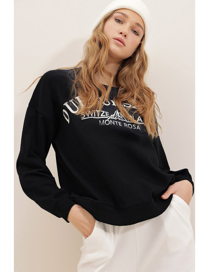 imagem de Sweatshirt Senhora Preto2