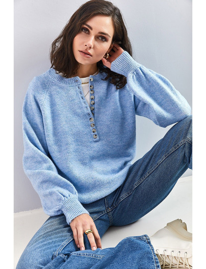 imagem de Sweatshirt de Senhora Azul claro1