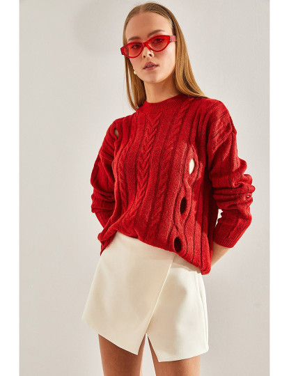 imagem de Sweatshirt de Senhora Vermelho1