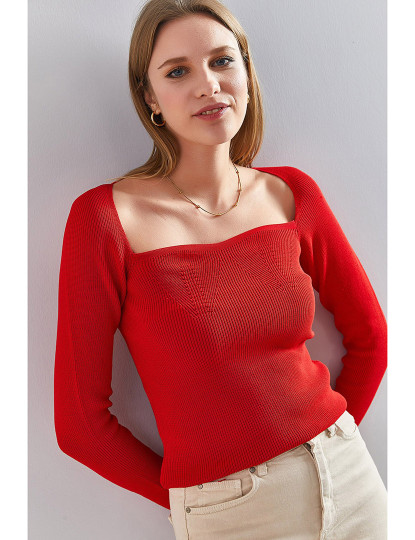 imagem de Sweatshirt de Senhora Vermelho2