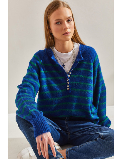 imagem de Sweatshirt de Senhora Azul e Verde1