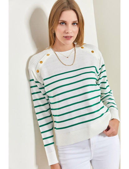 imagem de Sweatshirt de Senhora Branco e Verde1