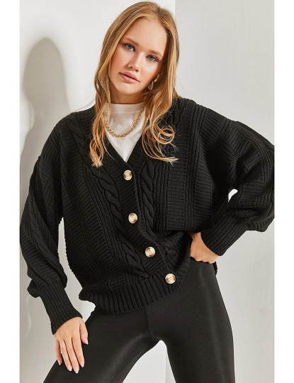 imagem de Cardigan de Senhora Preto1