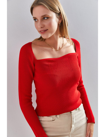 imagem de Sweatshirt de Senhora Vermelho3