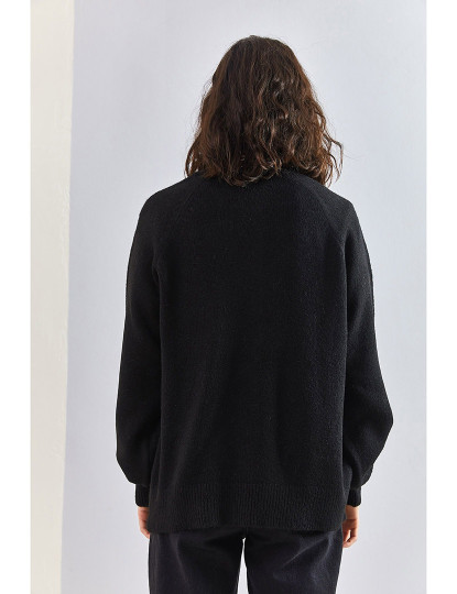 imagem de Sweatshirt de Senhora Preto fosco2