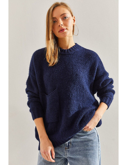 imagem de Sweatshirt de Senhora Azul escuro1