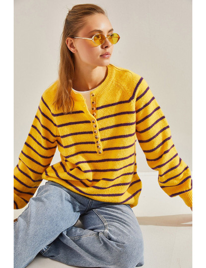 imagem de Sweatshirt de Senhora Amarelo e Roxo1