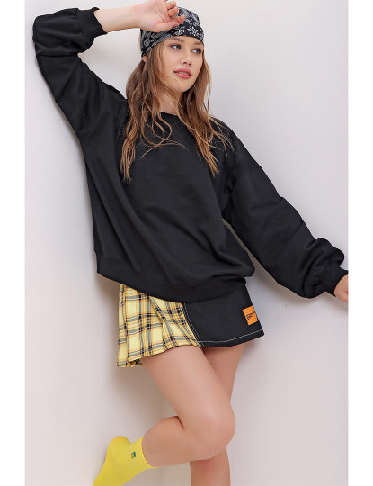 imagem de Sweatshirt Senhora Preto3