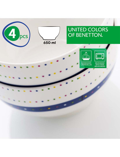 imagem de Conjunto 4 Tigelas Benetton Addige 650 ml2