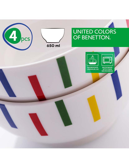 imagem de Conj. 4 Taças Riscas Multicolor 650Ml 2