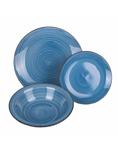 imagem de Conj. 18 Pratos de Jantar Ocean Azul5