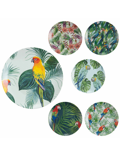 imagem de Conjunto 6 Pratos Fruta Selva Multicolor1