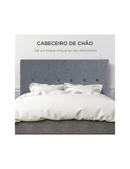 imagem de Cabeceira para Cama Cinzento5