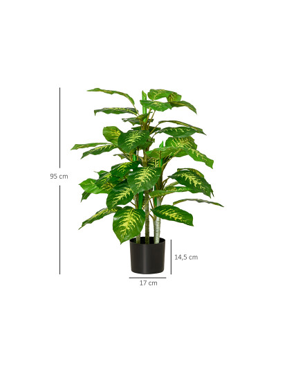 imagem de Planta Artificial Aglaonema Verde3