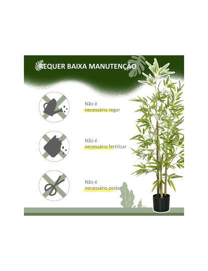 imagem de Conjunto 2 Plantas Artificiais Verde6