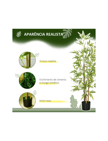 imagem de Conjunto 2 Plantas Artificiais Verde5