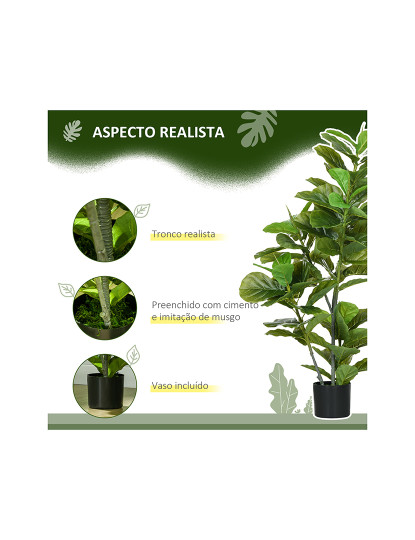 imagem de Conjunto de 2 Plantas Artificiais Verde4